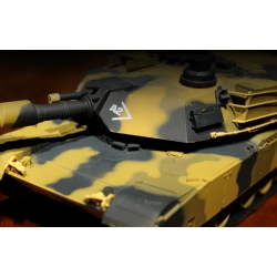 Czołg zdalnie sterowany ASG/IR/dźwięk 1:24 U.S. M1A2 Abrams RTR 2.4Ghz - Heng Long 3816